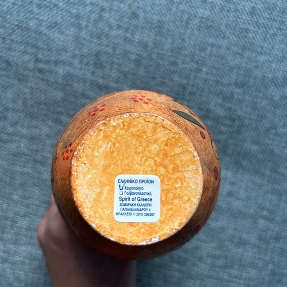 Vintage vase The bull-leaping fresco original Greek pottery vase hand painted - Picture 9 of 13